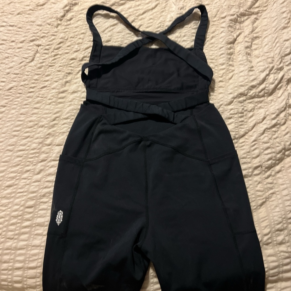 Black One piece with Cross Back Straps